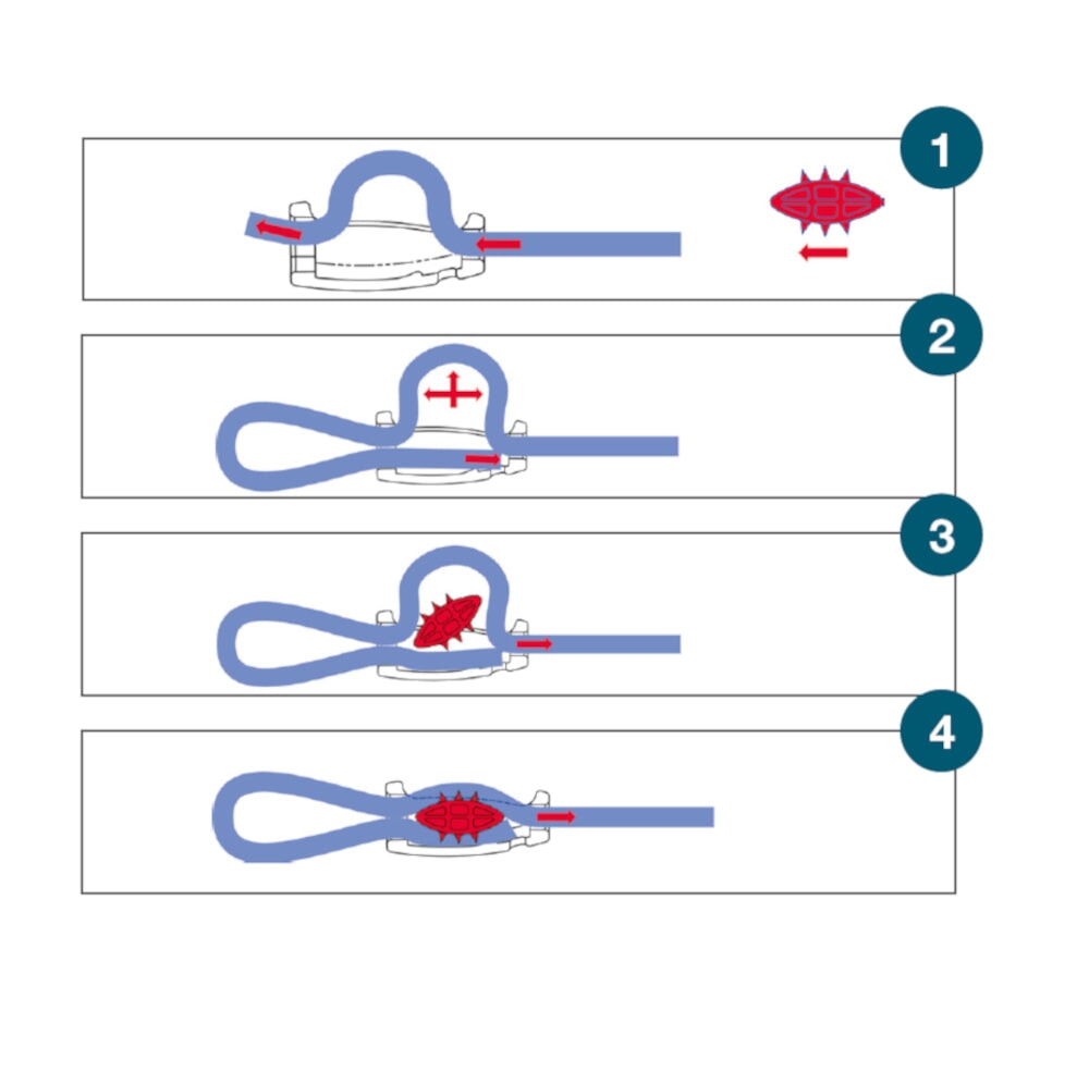 Tauwerk-Klemme Super Sharky Tauwerkklemmen Seilflechter 