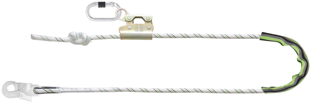 Verbindungsmittel zur Arbeitsplatzpositionierung mit Seilkürzer Verbindungsmittel Seilflechter 