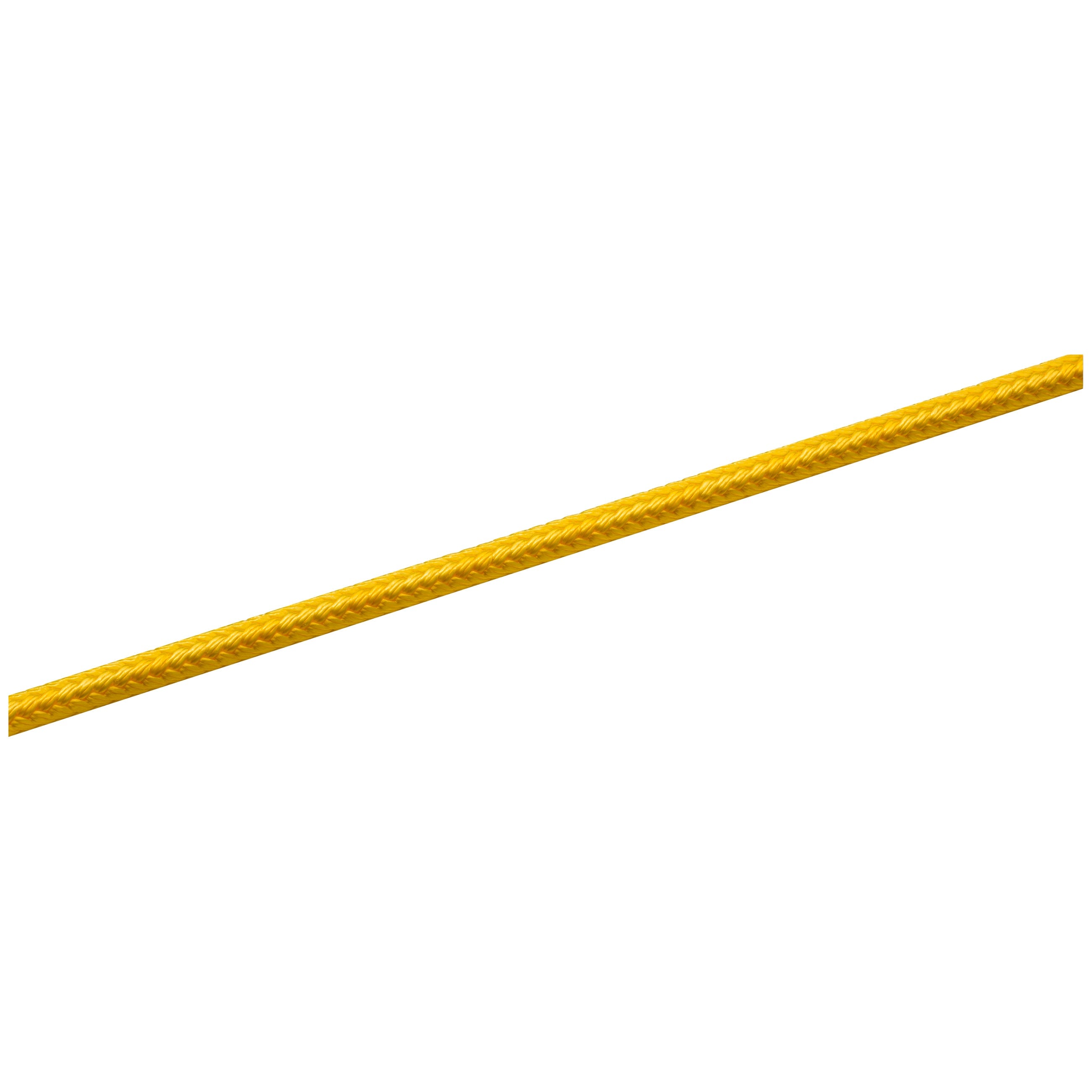 WELLENREITER® LEINE GEFL. 4 MM GELB, METERWARE, Wellenreiter SEILFLECHTER Tauwerk GmbH 
