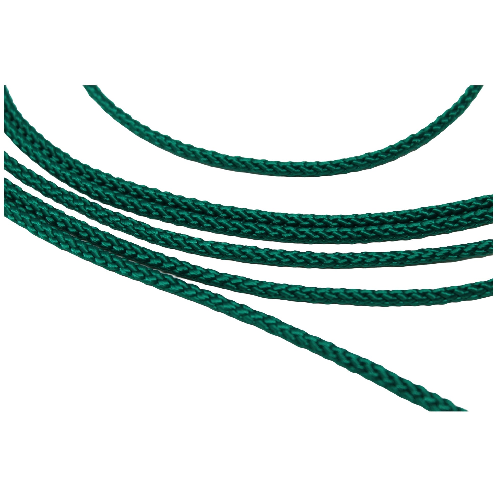 WELLENREITER® LEINE GEFL. 4 MM GRÜN, 1METER, Wellenreiter SEILFLECHTER Tauwerk GmbH 