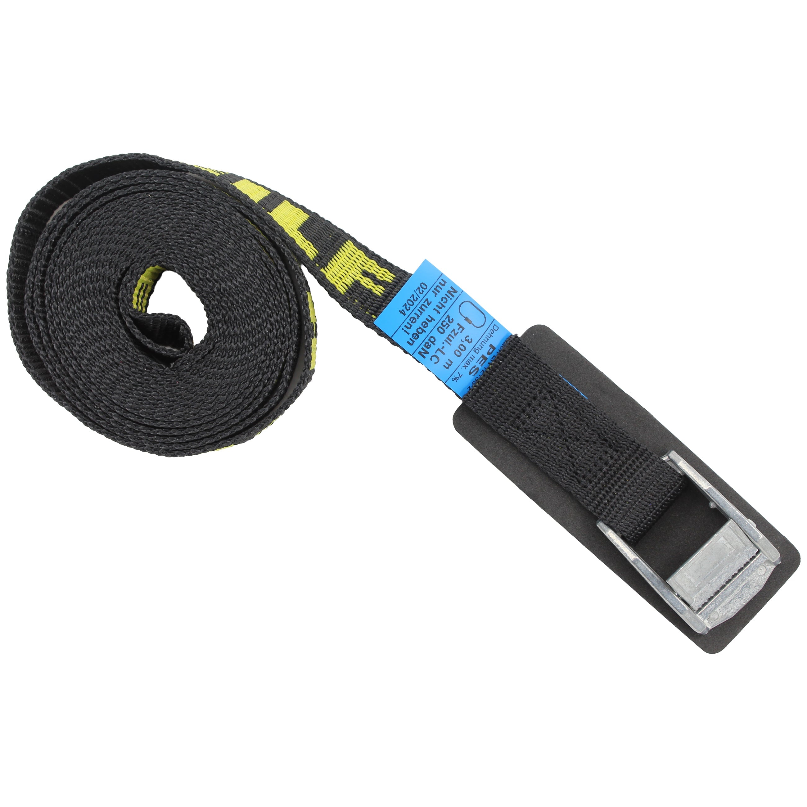 ZURRGURT "DER PREISWERTE" MIT UNTERLAGE, einteilig, 25 mm, Länge = 3 M Zurrgurte SEILFLECHTER Tauwerk GmbH 