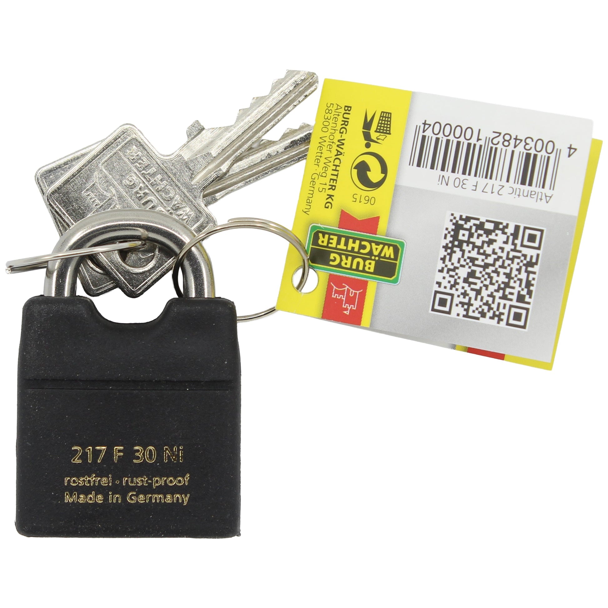 ZYLINDERSCHLOSS ATLANTIC 30 MM SEEWASSERFEST,KUNSTSTOFFMANTEL Schlösser BURG-WÄCHTER KG 