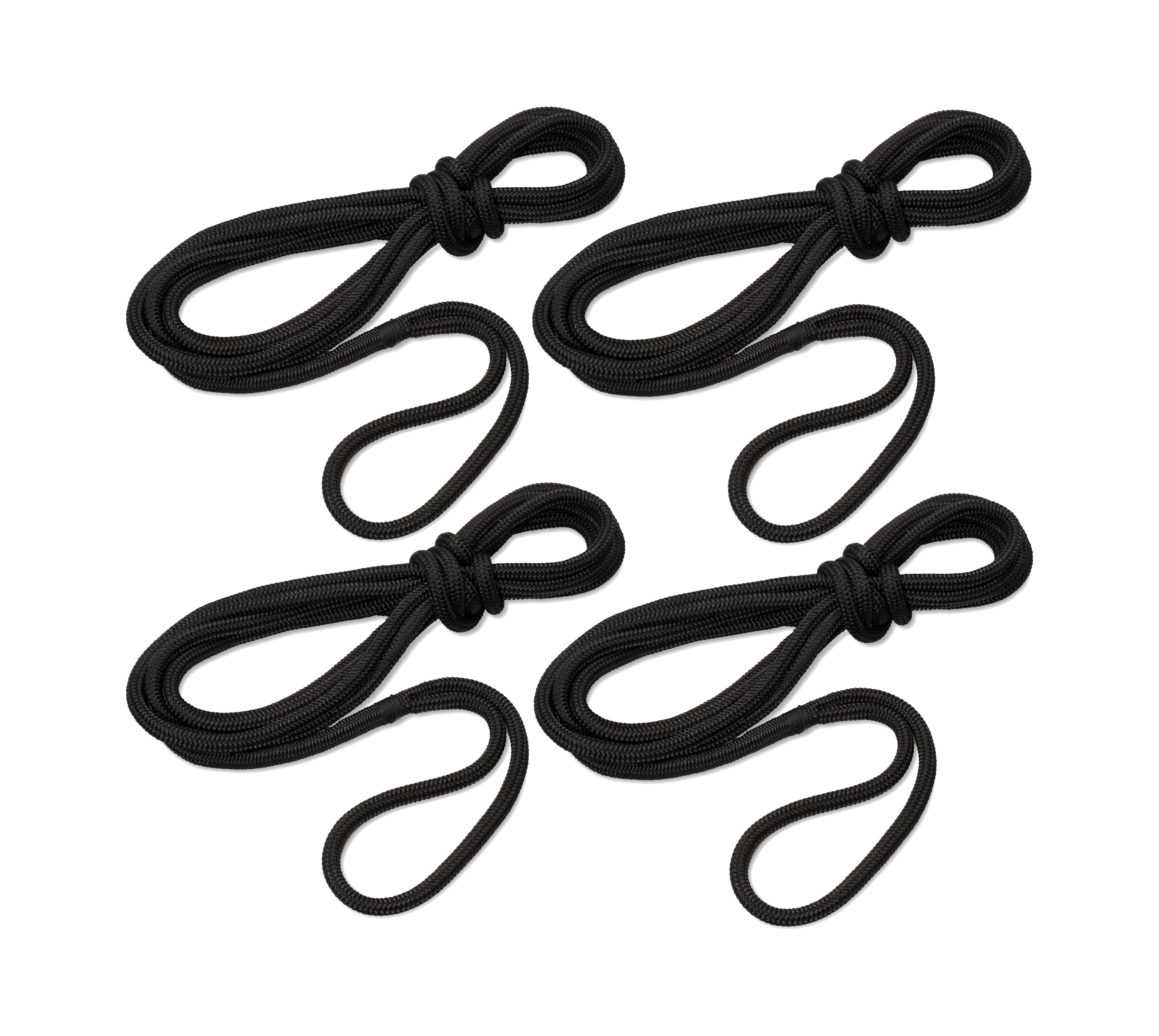 Set mit 4 Taifun®-Festmachern schwarz Set mit 4 Festmachern „Taifun“ von Seilflechter, Farbe: Schwarz, aus strapazierfähigem Polyester, mit gespleißtem Auge. Perfekt für sicheres Festmachen von Booten.