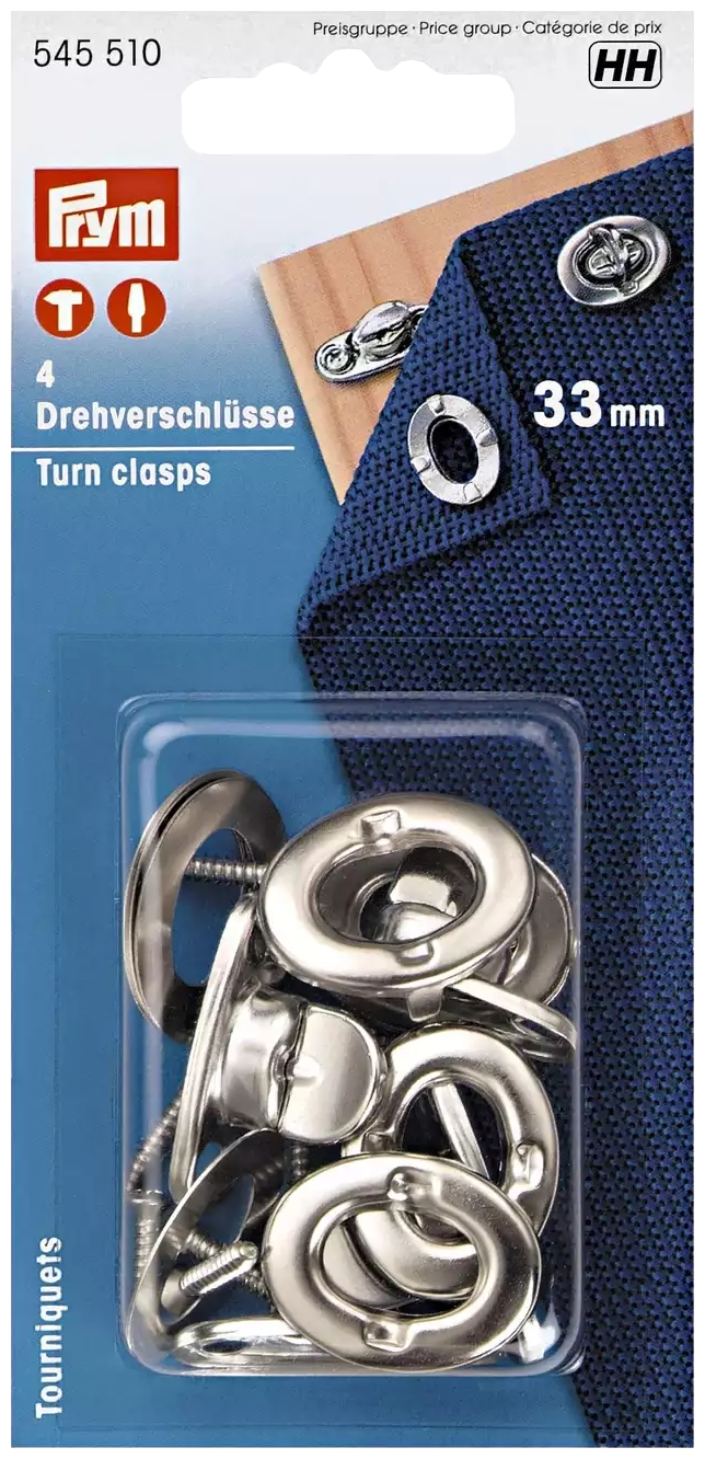 4er Set Drehverschlüsse 